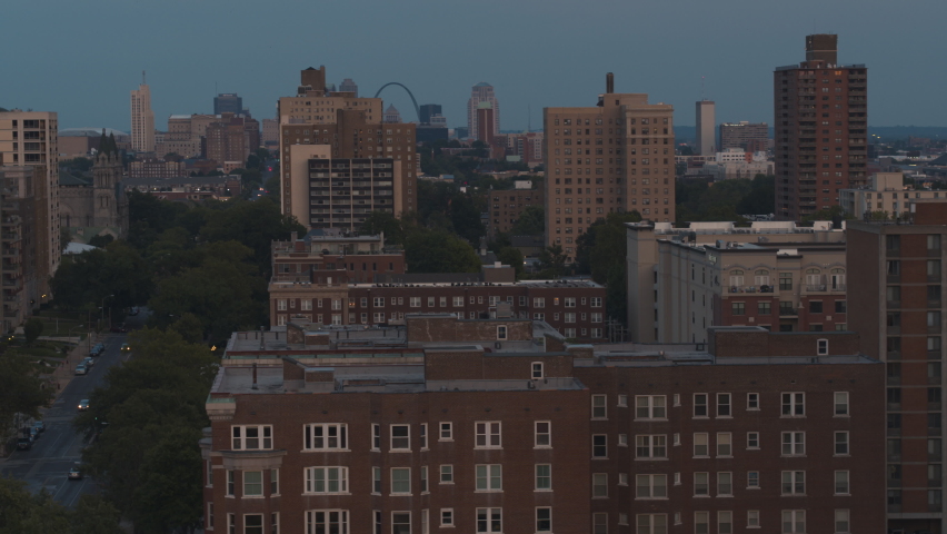 Long view of downtown St. Louis, Missouri