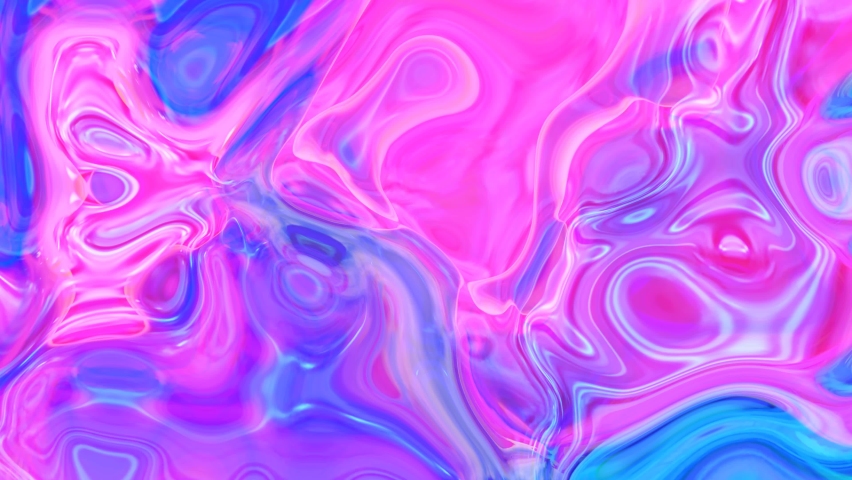 4k Abstract blue pink liquid paint animation. texture, wave, colorful, holographic, oil, watercolor, marble, Backgrounds. | Shutterstock HD Video #1063569913