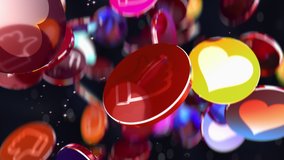 Modern dynamic animation of Like and Love in social media in 4K - Powered by Shutterstock - Get 15% off with code: PIKWIZARD15