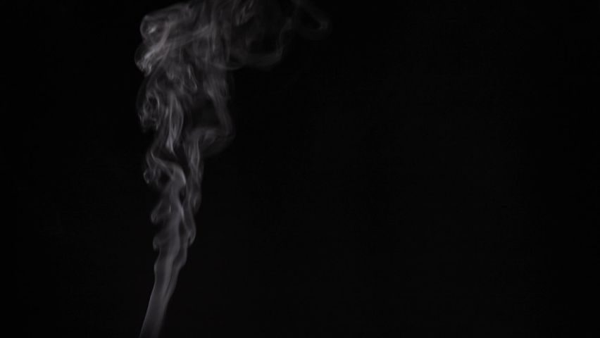 Soft Fog in Slow Motion on Dark Backdrop. Realistic Atmospheric Whit Smoke on Black Background. White Fume Slowly Floating Rises Up. Abstract Haze Cloud. Animation Mist Effect. 50 FPS Royalty-Free Stock Footage #1063598668