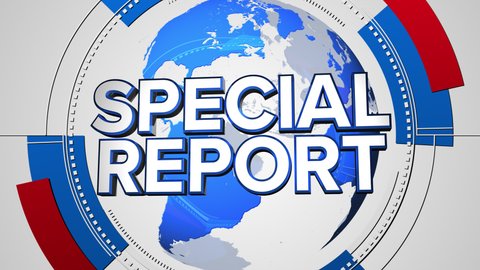 Animated News Special Report Open Intro Transition