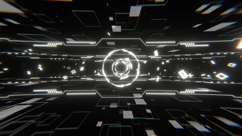 Cool cyberspace loop 3D Render loop tunnel, There is another version