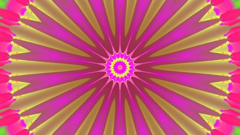 Red kaleidoscope sequence pattern. 4k Abstract colorful motion graphics background. for yoga, clubs, shows, mandalas, fractal animation. Beautiful bright ornament. Smooth loops. Splash colors