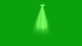 Rays of light motion graphics with green screen background