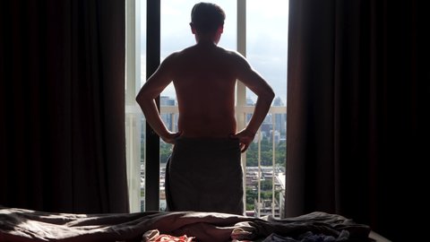 103 Naked man in bed alone Stock Video Footage - 4K and HD Video Clips
