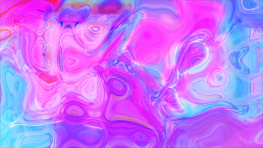 4k Abstract blue pink liquid paint animation. texture, wave, colorful, holographic, oil, watercolor, marble, Backgrounds. | Shutterstock HD Video #1063637578