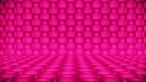 Broadcast Passing Hi-Tech Cubes Wall Stage, Pink, Events, 3D, Loopable, 4K