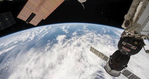 4k ProRess Timelapse : Transit Across Africa. Northern Atlantic Ocean, passes over the Straits of Gibraltar and across the Sahara Desert. Image take on board the International Space Station ISS.