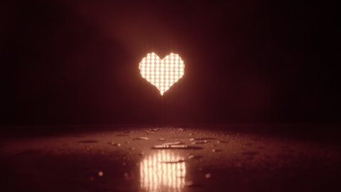 Heart shape minimalistic background. Happy Valentine's Day, Women's day and Mother's day concept., videoclip de stoc