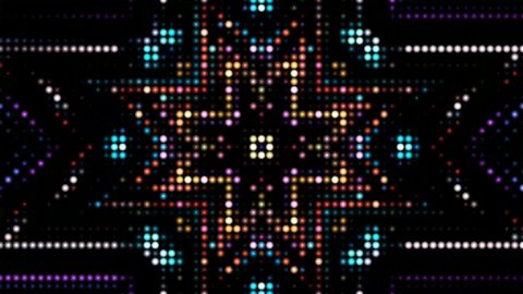 Background with diamonds and stars Colorful mandala for light festival