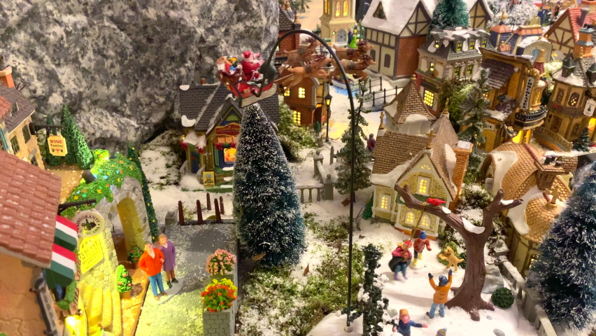 christmas village miniature figurines