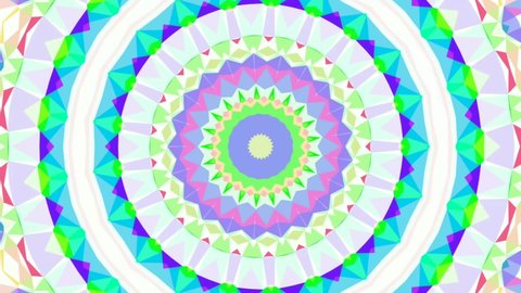 Colorful Mandala for festival of light. 4K mandala. Geometry ethnic pattern animation. Arabesque illustration ornament. Abstract background.