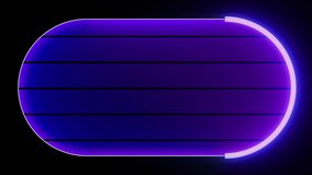 NEON glow color moving seamless art loop background.
