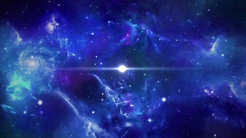 4K 3D Blue nature dark galaxy view star lines timelapse night sky stars light loop background. Time lapse stars space in night sky. Neon Lights star sky space background. Optical flare stars returns.
