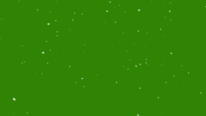 snow falling on green background Stock Footage Video (100% Royalty-free ...