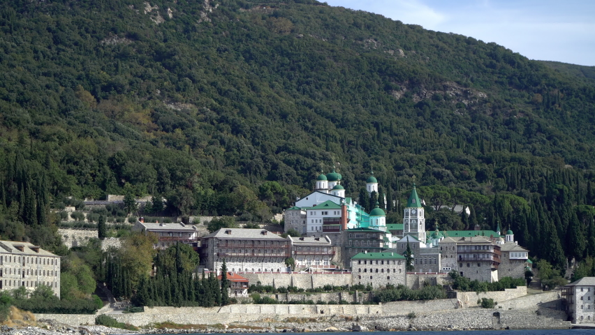 Russian monastery of the Holy Panteleimon at Athos, Greece