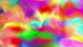 Gently waving plush fur background, 3D generated, in spectrum colors. - Powered by Shutterstock - Get 15% off with code: PIKWIZARD15