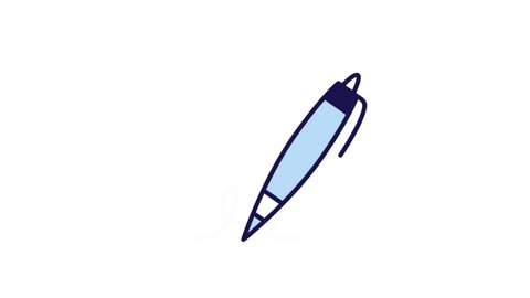 Pencil Animated Icon. 4k Animated Icon to Improve Project and Explainer Video