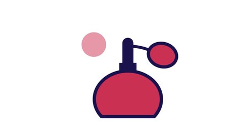 Perfume Animated Icon. 4k Animated Icon to Improve Project and Explainer Video
