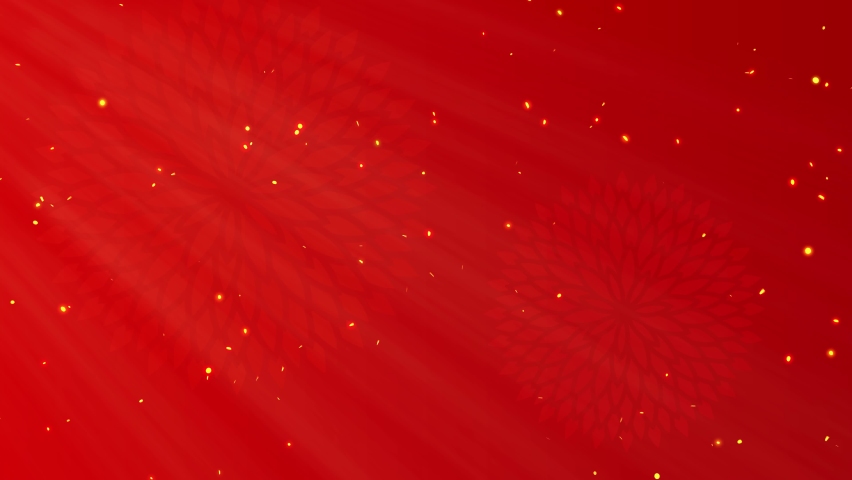 Chinese New Year,  Happy new year, Traditional lunar year background. Seamless 4K loop video animation with copy space. Abstract motion background shining gold confetti. Shimmering Glittering Particle | Shutterstock HD Video #1063810576