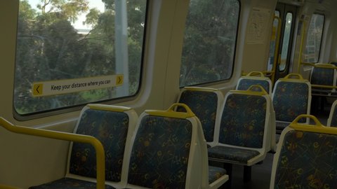 Empty Metro in Melbourne Due to COVID-19 Coronavirus pandemic