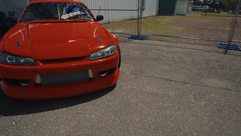Monroe , Washington , United States - 06 01 2019: Modified Nissan Silvia S15 at a Car Show at DriftCon.