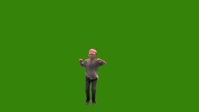 young boy on green screen jumping up. Easy chroma keying by just one click is prepared. - Powered by Shutterstock - Get 15% off with code: PIKWIZARD15