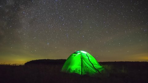 Camping Night Stars Stock Video Footage 4k And Hd Video Clips Shutterstock