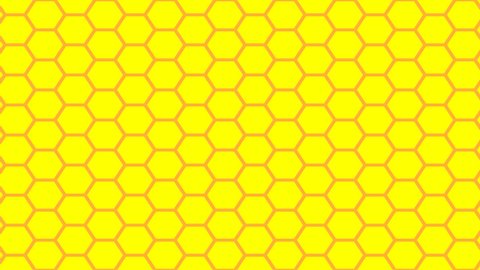 Yellow Orange Hexagonal Juddering Stutter Hive
