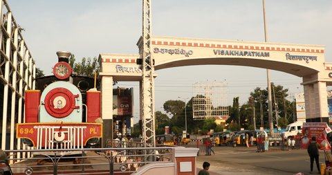 Train Station Vizag Andhra Pradesh India 1st Dec 2020