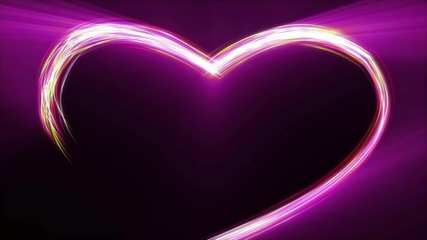 Colorful Heart with nice glowing light, Sign and symbol of love , At the touch of love everyone becomes a poet, Show your love for Valentine's, wedding, anniversary, or any holiday. Abstract. love.4k 