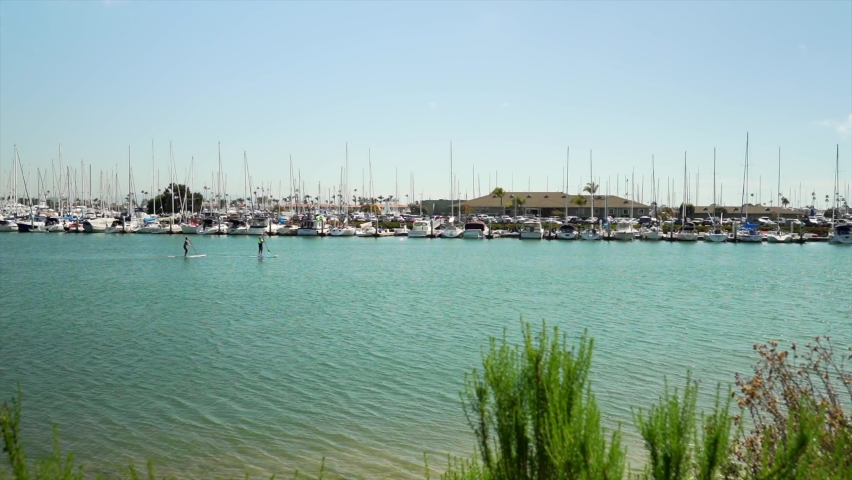 Point Loma, San Diego with views of boats, paddle boarders, Kellogg