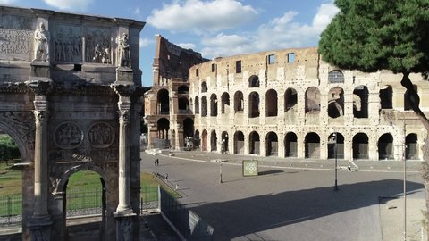 Rome, Imperial Forums: Arch of Constantine and Colosseum
