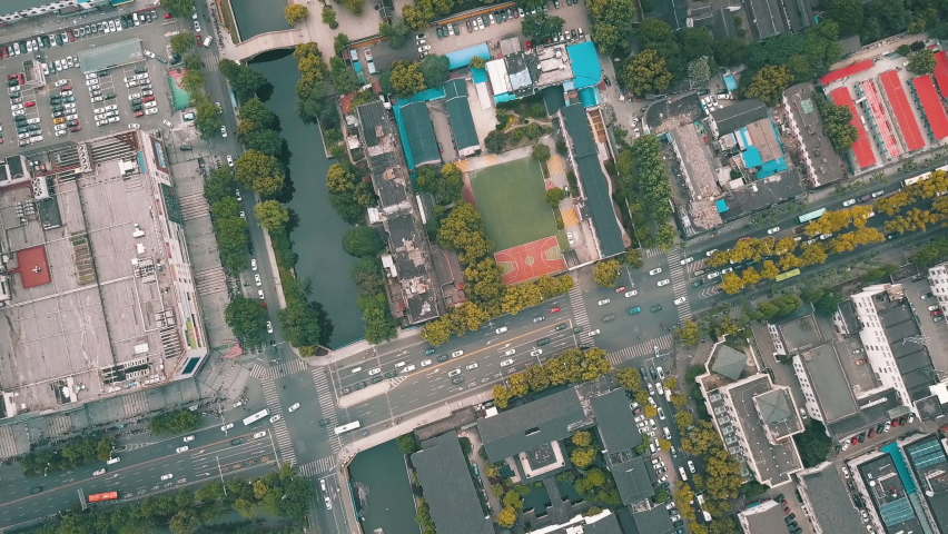 4K CANAL AND GARDENS IN SUZHOU, CHINA