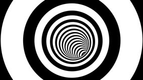 Black and White Optical Illusion Tunnel Psychedelic Stripes Lines - 4K Seamless VJ Loop Motion Background Animation - Powered by Shutterstock - Get 15% off with code: PIKWIZARD15