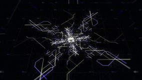 Technology Background CPU Circuit in abstract Visualization, concept of 3D modelling. Animation. Data transmission in futuristic computer Industry. - Powered by Shutterstock - Get 15% off with code: PIKWIZARD15
