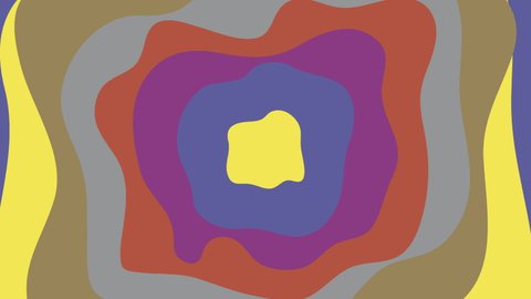Abstract Multicolor 2d Shapes Loopable Animation Stock Footage Video ...
