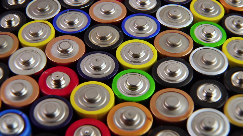 Close-up of Used Aa Batteries. Stock Footage Video (100% Royalty-free) | Shutterstock