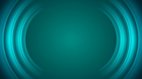 Cyan shiny technology motion background with abstract glowing round shapes. Seamless looping. Video animation Ultra HD 4K 