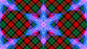 Animation of blue snowflakes on the plaid. - Powered by Shutterstock - Get 15% off with code: PIKWIZARD15
