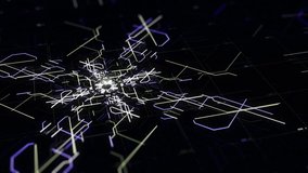 Technology Background CPU Circuit in abstract Visualization, concept of 3D modelling. Animation. Data transmission in futuristic computer Industry. - Powered by Shutterstock - Get 15% off with code: PIKWIZARD15
