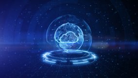 Cybersecurity digital data of futuristic and technology of cloud computing using artificial intelligence, Global network 5g high-speed internet connection and big data analysis background concept. - Powered by Shutterstock - Get 15% off with code: PIKWIZARD15