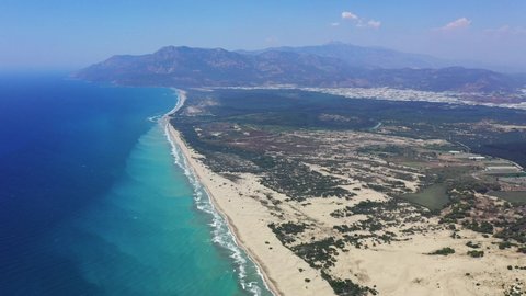 Patara Beach is a beach located near the ancient Lycian city of Patara in Turkey, on the coast of the Turkish Riviera.	