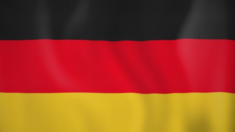 Germany animated flag. Seamless loop. 4K
