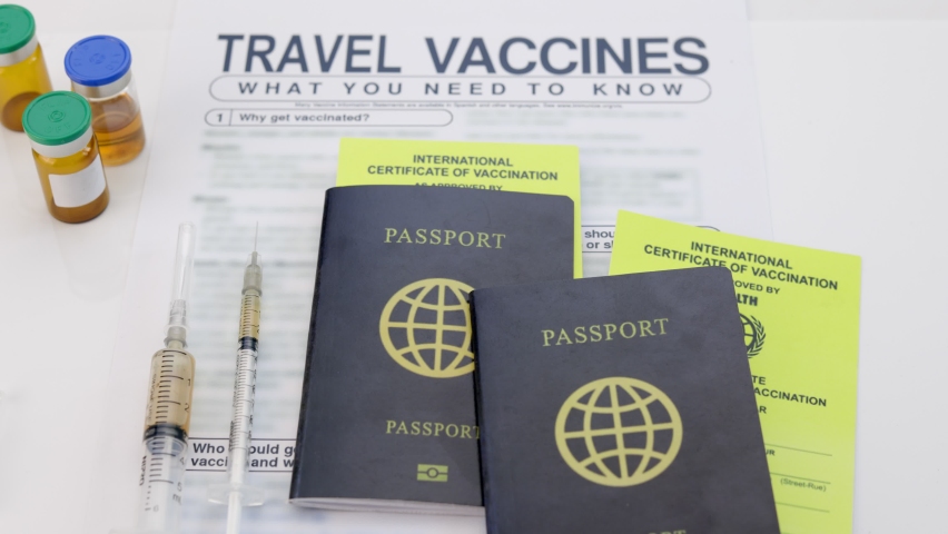 Get the international certificate of vaccination before travel Royalty-Free Stock Footage #1064135137