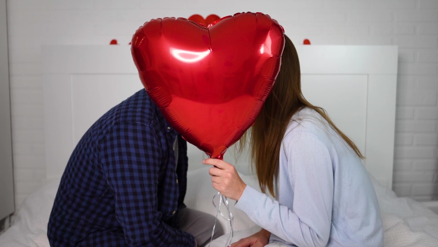 loving couple celebrates valentine