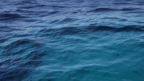 Blue Ocean Waves in Slow Motion with texture