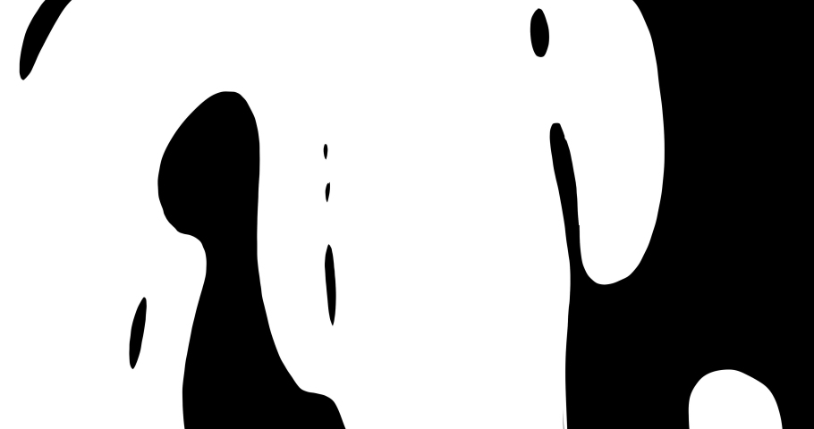 Set of Liquid Transitions in hand drawn cartoon doodle style on transparent background. Motion Graphics Pack with Alpha channel. Transition Black and White Masks Templates in 4K for Editing Footages.