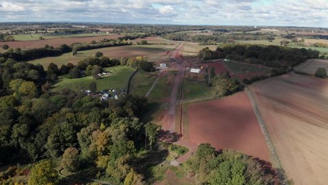 Coventry Kenilworth HS2 Protect Camp Ground Works Aerial Landscape Colour Graded