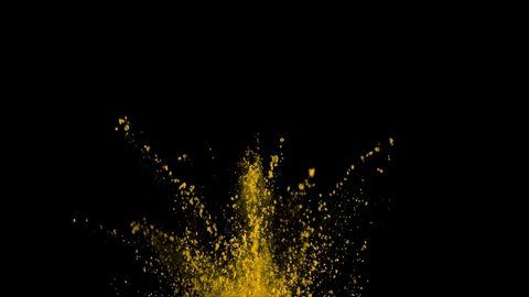Animation Powder Explosion On Black Background Stock Footage Video (100 ...